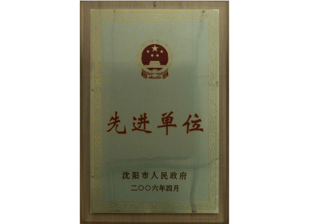沈陽(yáng)市先進(jìn)單位
