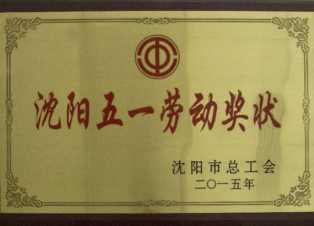沈陽(yáng)五一勞動(dòng)獎(jiǎng)狀